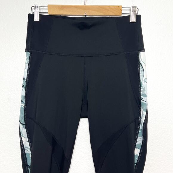 Athleta Black Marble Precision 7/8 Tight High Rise Size Medium - Picture 2 of 9